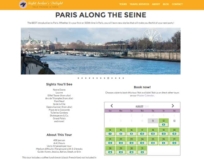 Seine calendar