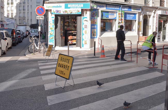 Paris Film street closed