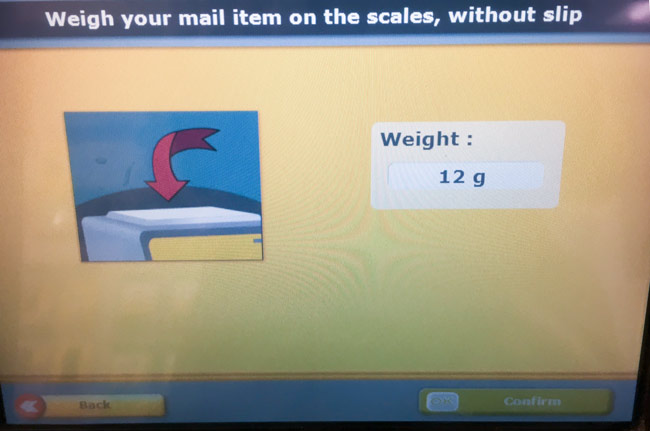 Weigh mail