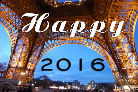 Happy 2016 Eiffel tower