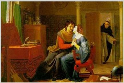 Heloise Abelard lovers painting