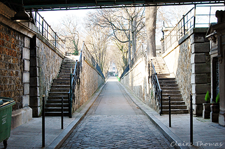 Montmartre cemetery path