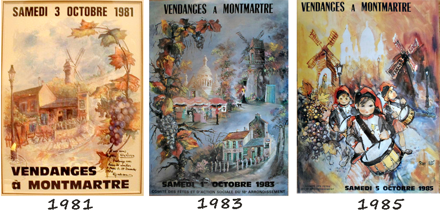 Paris vineyard posters