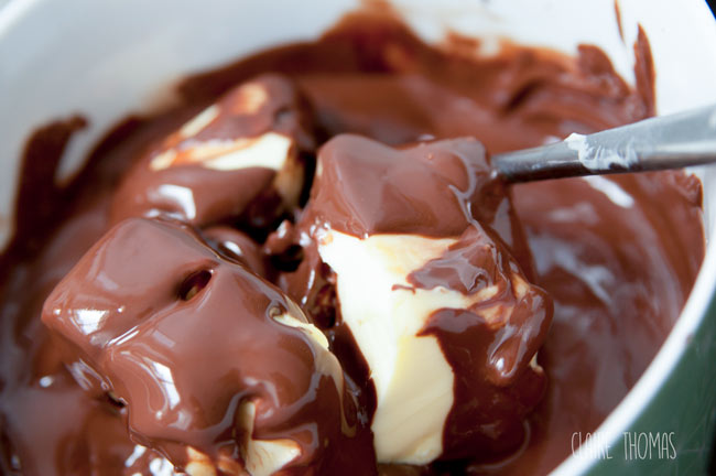 Chocolate butter melting