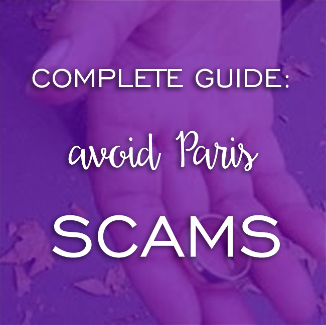 avoid paris scams